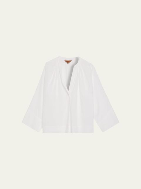JAMIE HALLER The Pascale Blouse in Cotton
