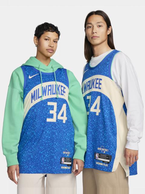 Nike Giannis Antetokounmpo Milwaukee Bucks 2023/24 City Edition Nike Men's Dri-FIT ADV NBA Authentic Jers