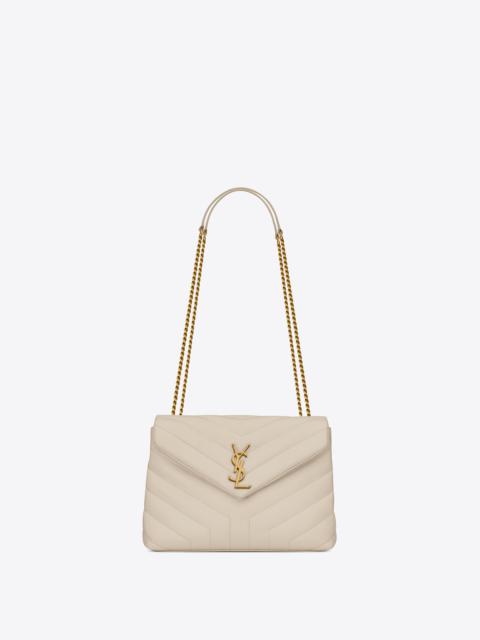 SAINT LAURENT loulou small chain bag in matelassé "y" leather