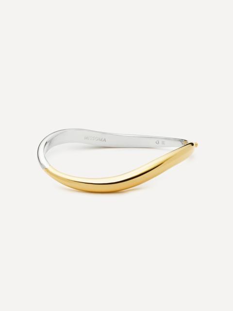 MISSOMA X Savi Mixed Metal Signature Hinged Bangle Bracelet