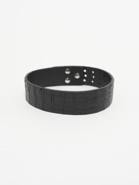 Our Legacy 3 cm Choker Laser Crack Black Leather