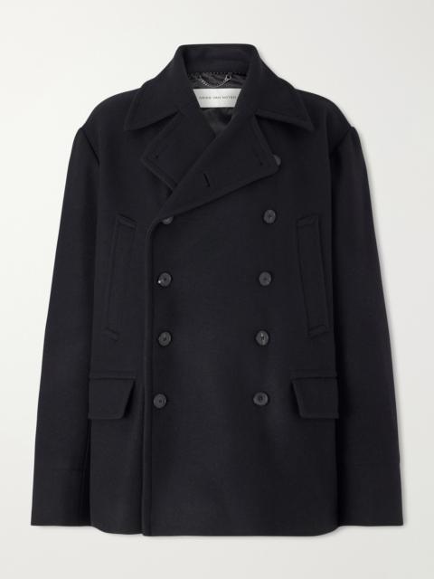 Dries Van Noten Double-Breasted Wool-Blend Coat