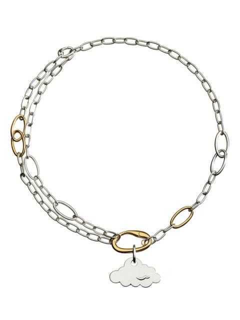 DoDo ESSENTIALS NECKLACE & CLOUD CHARM IN STERLING SILVER