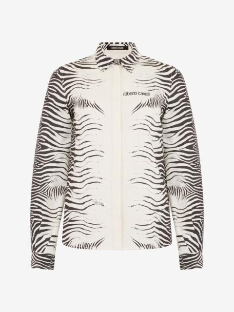Roberto Cavalli Zebra Print Shirt