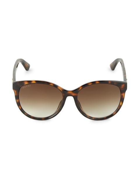 GUCCI Women's 56MM Cat-Eye Sunglasses - Havana