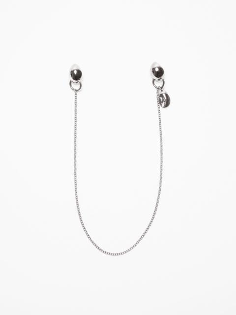 Acne Studios Chain earrings - Silver