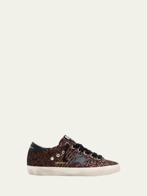 Golden Goose Super-Star Low-Top Glitter Sneakers