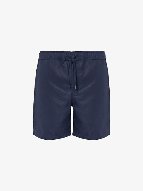 Sydney drawstring-waist linen shorts