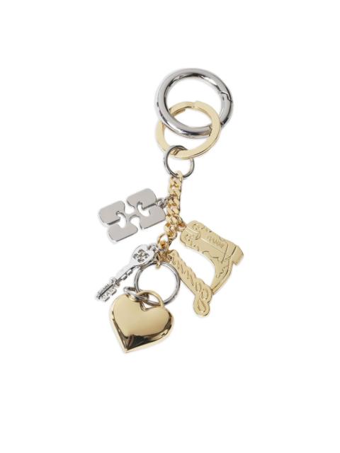 GANNI polish-finish keyring