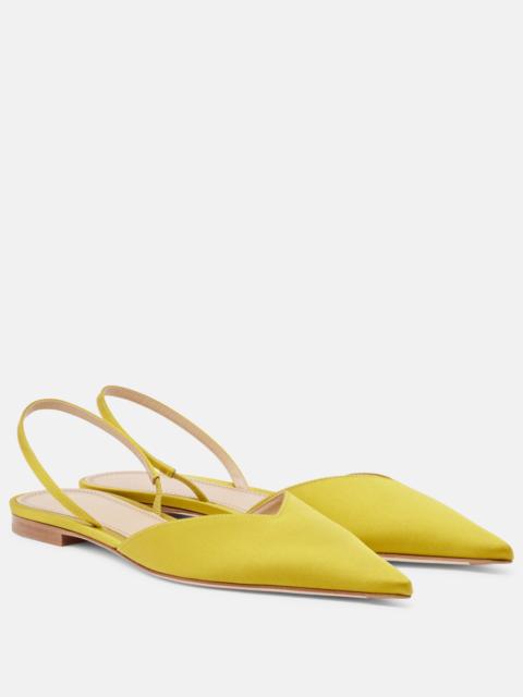 Victoria Beckham Victoria satin slingback flats