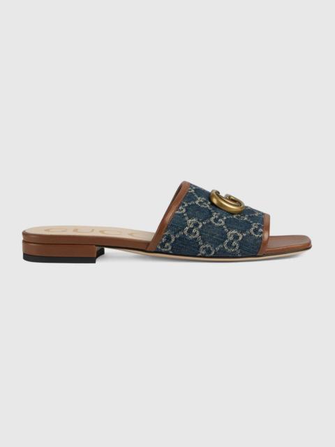 GUCCI Women's slide sandal with Double G