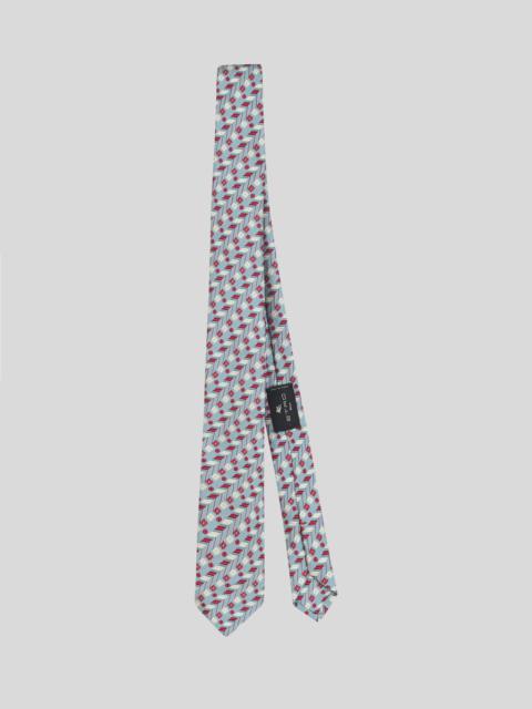 Etro JACQUARD TIE WITH GEOMETRIC PATTERN
