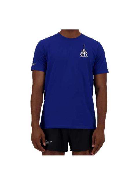 New Balance NYC Marathon Graphic T-Shirt 'Royal Blue' MT33601M-TRY