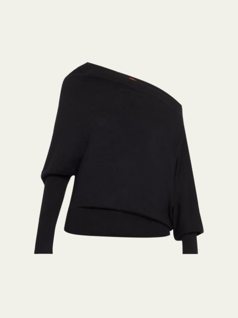 Altuzarra Grainge Cashmere Off-Shoulder Sweater