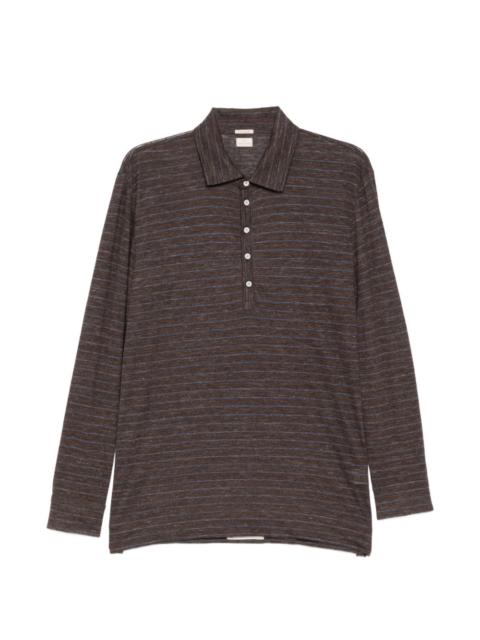 massimo alba striped polo shirt