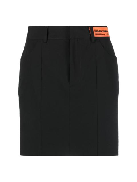 logo-patch mini skirt