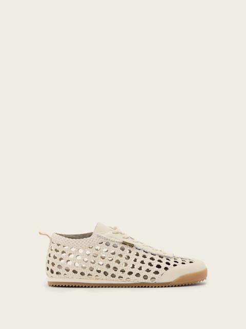 ALLSAINTS KENNY WOVEN LEATHER SNEAKERS