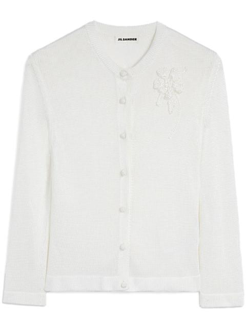 Jil Sander embroidered cardigan