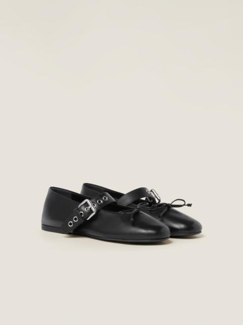 Miu Miu Leather ballerinas