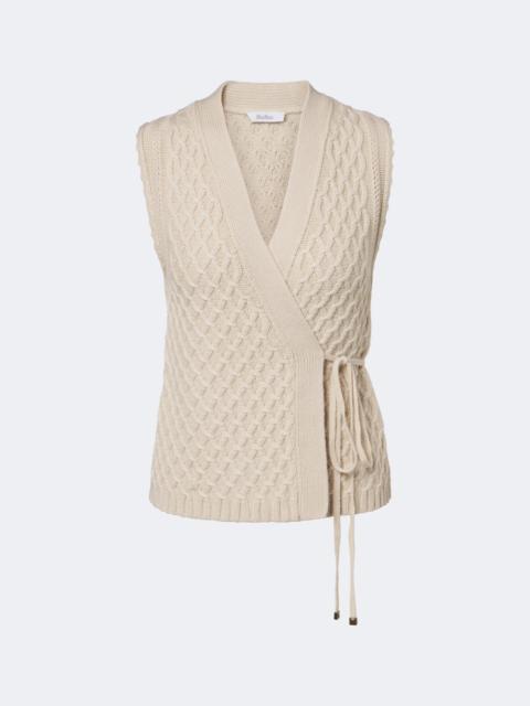 Max Mara Wool and cashmere wrap cardigan