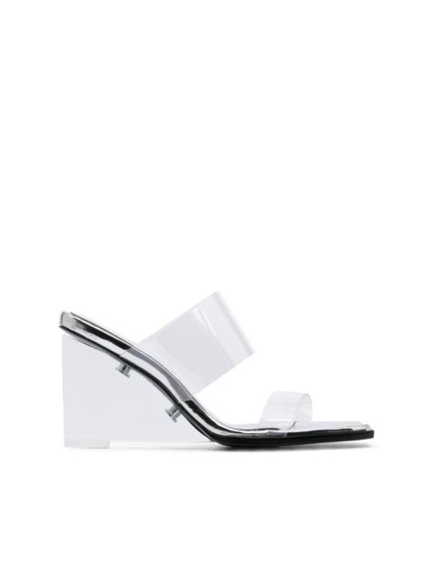 Alexander McQueen Shard transparent mules