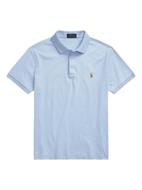 Polo Ralph Lauren Men's Cotton Slim-Fit Polo Shirt - Office Blue Heather