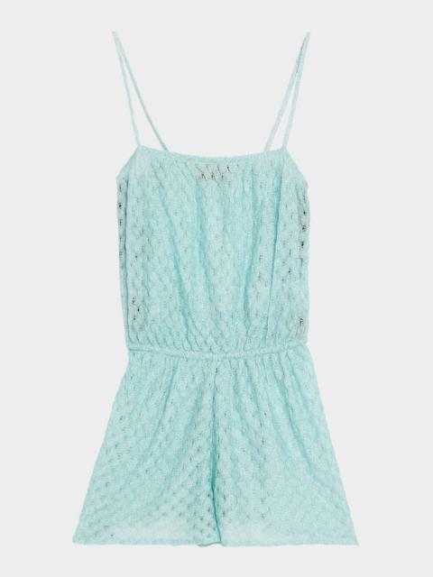 Missoni Pointelle-Knit Jumpsuit Coverup