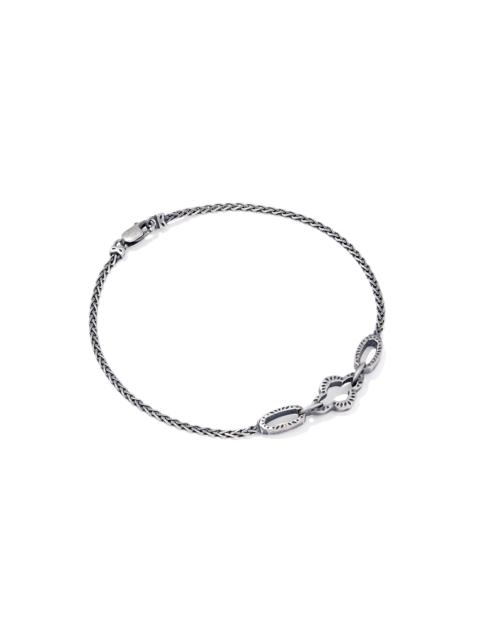 KENDRA SCOTT Abbie Oxidized Sterling Silver Link and Chain Bracelet