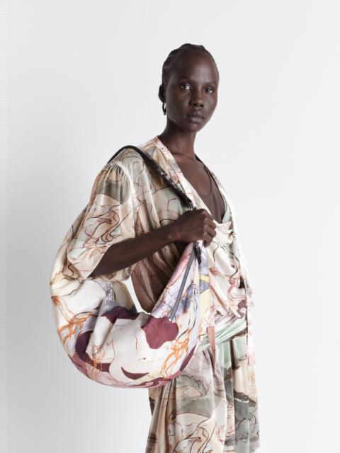 Lemaire XL QUIVER CLIP BAG IN PRINTED COTTON CANVAS