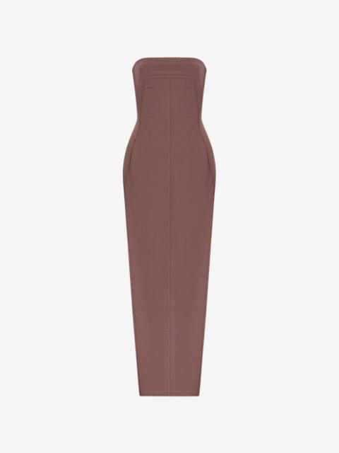 Rick Owens strapless panelled dress