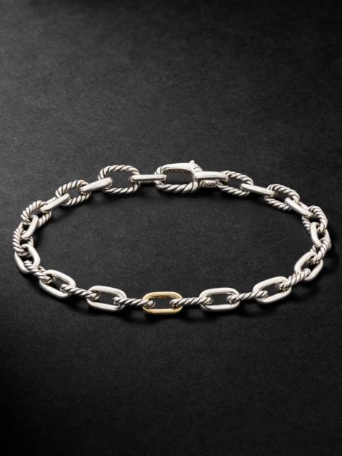 DAVID YURMAN Madison Sterling Silver and 18-Karat Gold Chain Bracelet