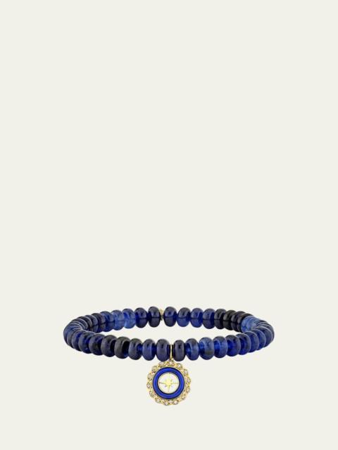 SYDNEY EVAN 14K Yellow Gold Small Diamond Starburst Charm