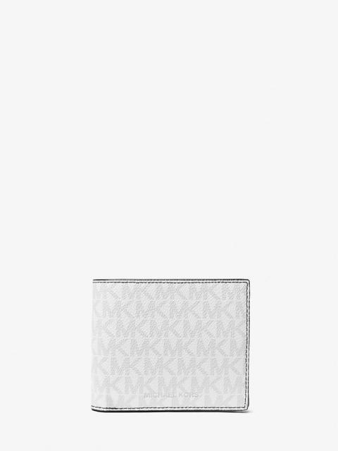 MICHAEL KORS Greyson Logo Billfold Wallet With Coin Pocket