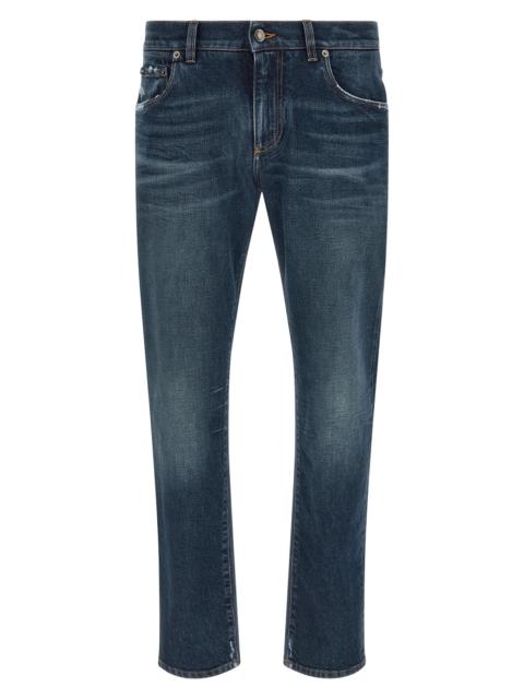 Dolce & Gabbana Logo patch jeans