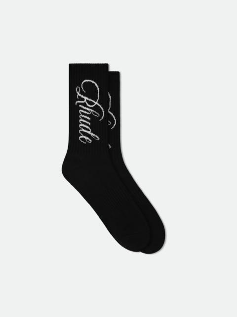 Rhude RHUDE VERTICAL SCRIPT SOCK