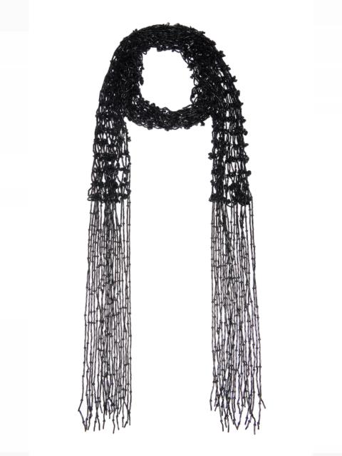 Dries Van Noten Handmade Beaded Scarf Necklace