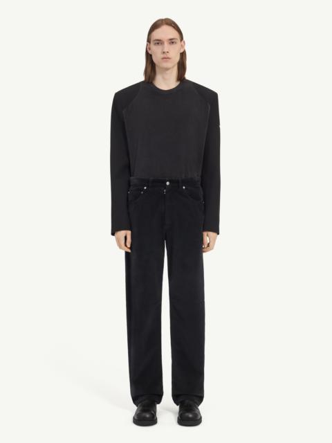 MM6 Maison Margiela Overdyed moleskin trousers