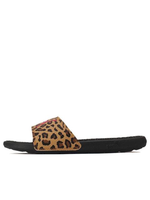 PUMA (WMNS) PUMA Cool Cat Sports Leopard Slipper Black 373844-01