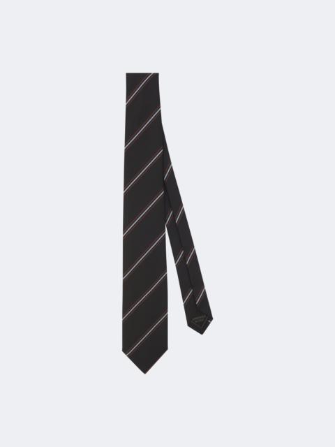 Brioni Striped silk jacquard tie