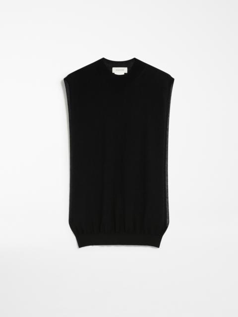 Sportmax ODISSEA Sleeveless wool and silk sweater