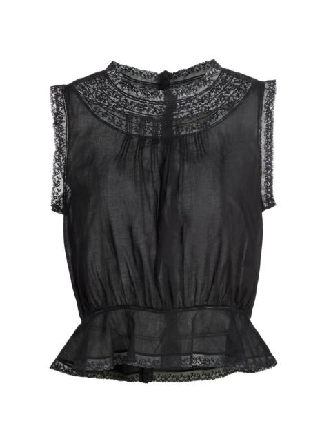 DÔEN Women's Lilibet Cotton Top - Black