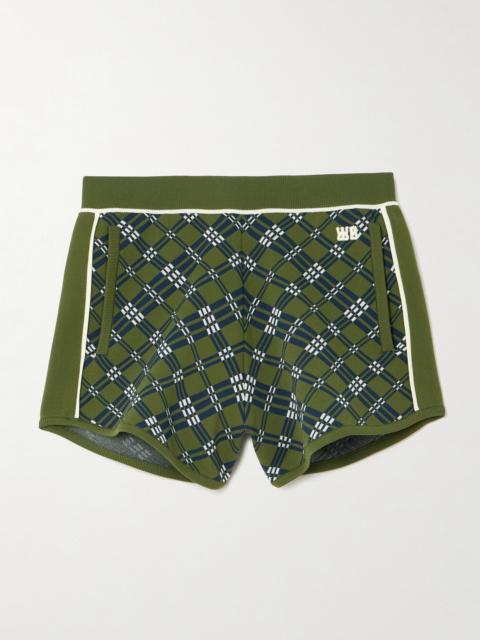 WALES BONNER Power Embroidered Jacquard-knit Shorts