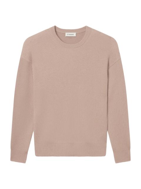 FRAME Men's Rib-Knit Wool-Blend Crewneck Sweater - Light Mauve
