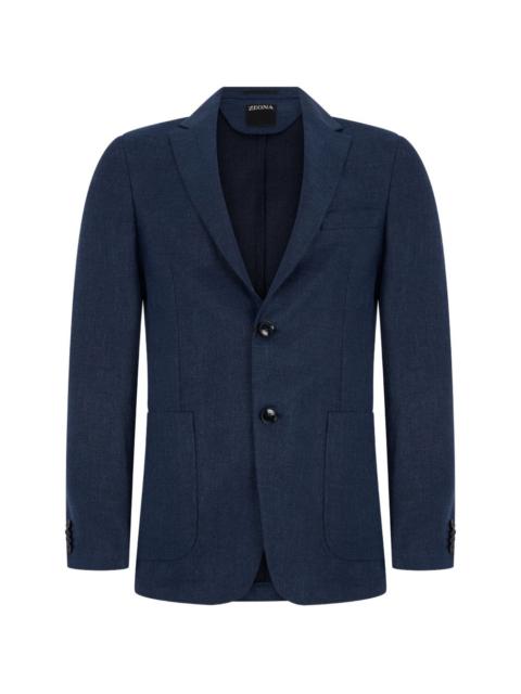 ZEGNA button patch-pocket blazer