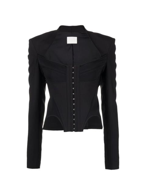 arched bustier jacket