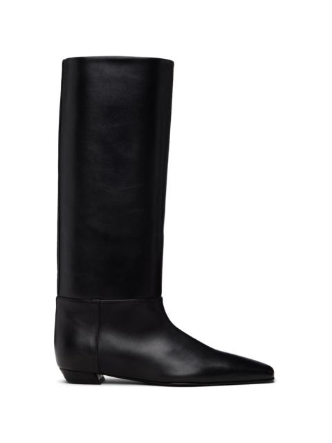 Proenza Schouler Black Trap Flat Boots