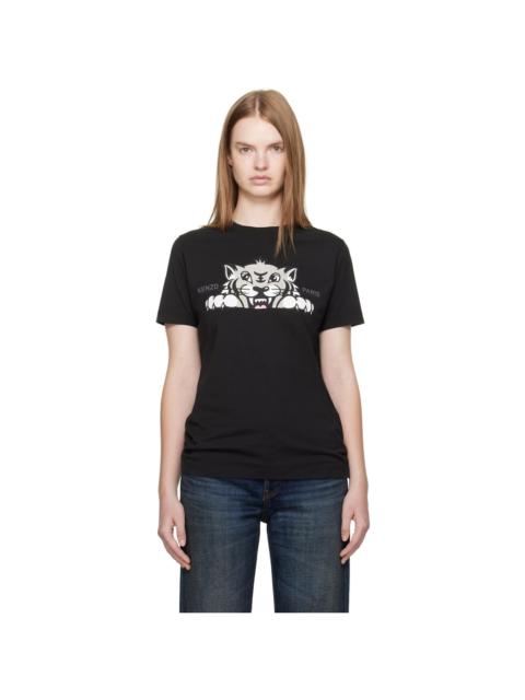 Black Kenzo Paris 'KENZO Happy Tiger' T-shirt