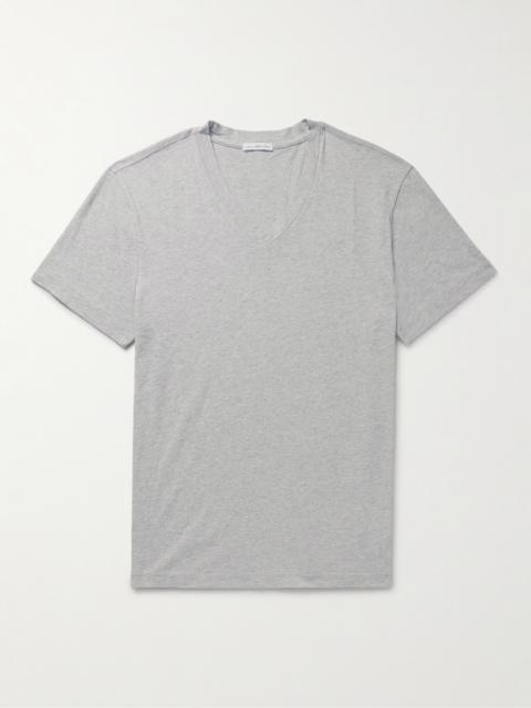 JAMES PERSE Mélange Combed Cotton-Jersey T-Shirt