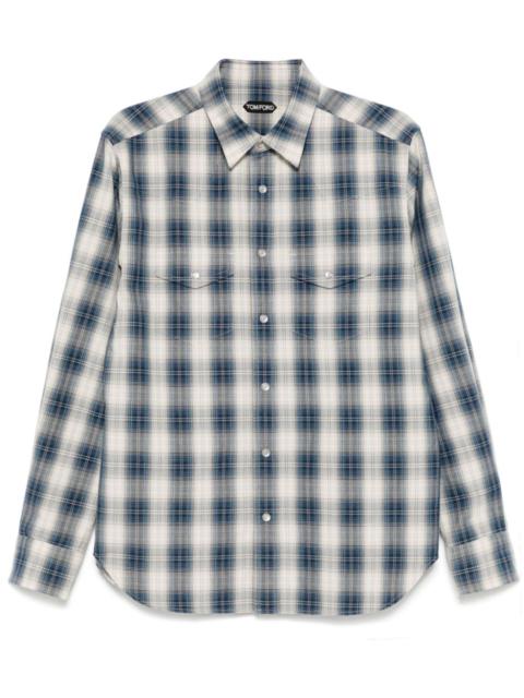 TOM FORD plaid-check shirt