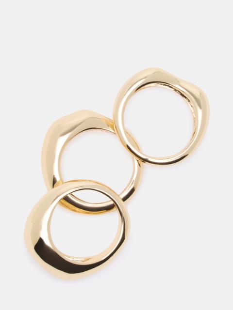 STEVE MADDEN WAVY STACKABLE RINGS GOLD